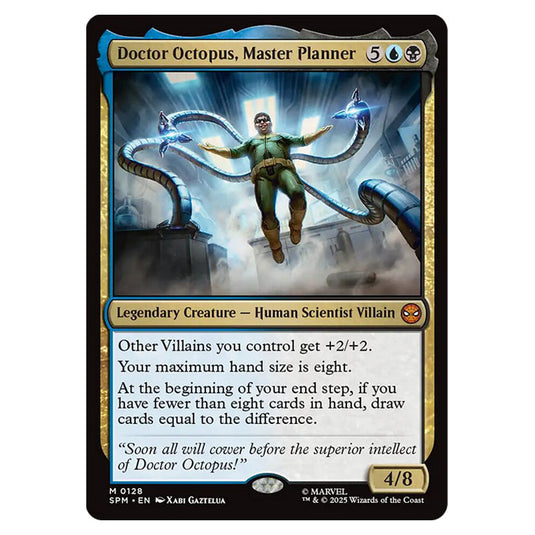 Doctor Octopus, Master Planner 0128 card from the Magic The Gathering set Marvel's Spider-Man