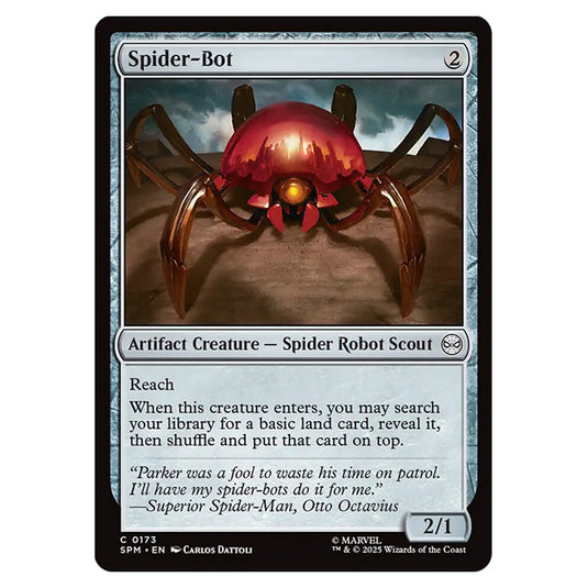 Spider-Bot 0173 card from the Magic The Gathering set Marvel's Spider-Man