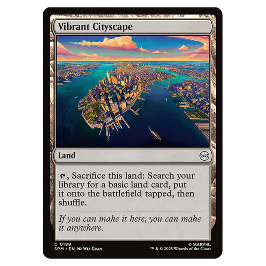 Vibrant Cityscape 0188 card from the Magic The Gathering set Marvel's Spider-Man