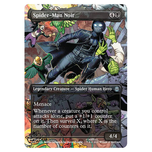 Spider-Man Noir 0204 card from the Magic The Gathering set Marvel's Spider-Man