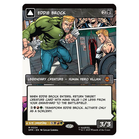 Eddie Brock // Venom, Lethal Protector 0224 card from the Magic The Gathering set Marvel's Spider-Man