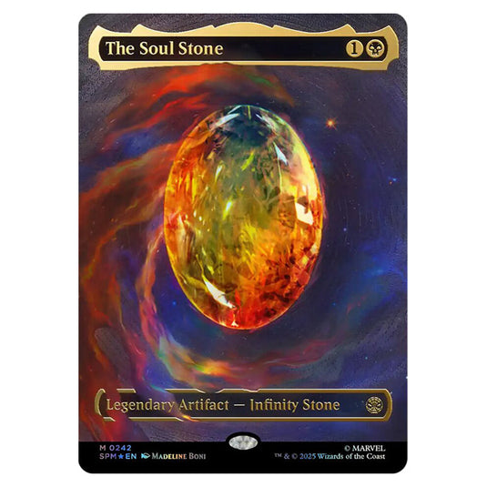 The Soul Stone 0242 card from the Magic The Gathering set Marvel's Spider-Man