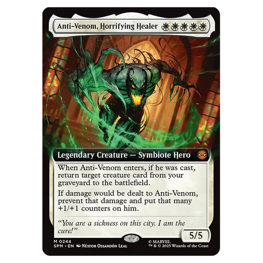Anti-Venom, Horrifying Healer 0244 card from the Magic The Gathering set Marvel's Spider-Man