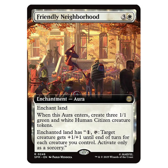 Friendly Neighborhood 0246 card from the Magic The Gathering set Marvel's Spider-Man