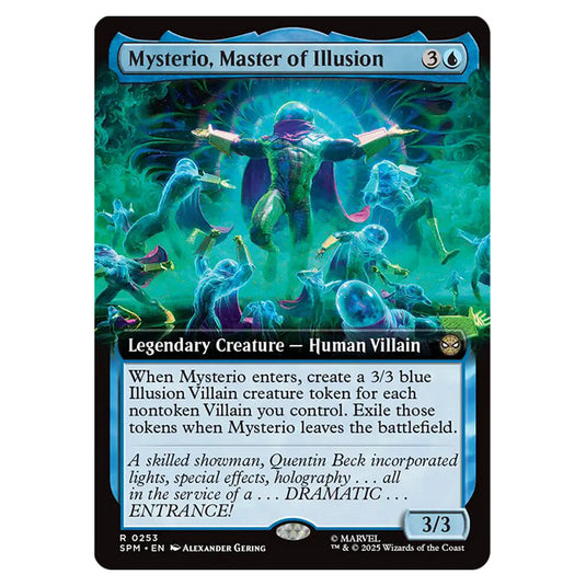 Mysterio, Master of Illusion 0253 card from the Magic The Gathering set Marvel's Spider-Man