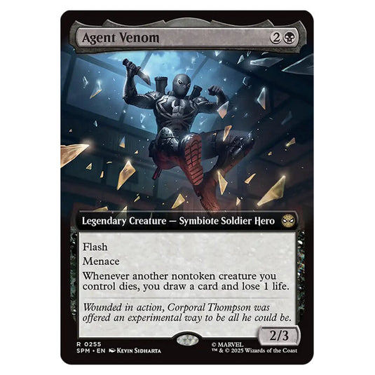 Agent Venom 0255 card from the Magic The Gathering set Marvel's Spider-Man