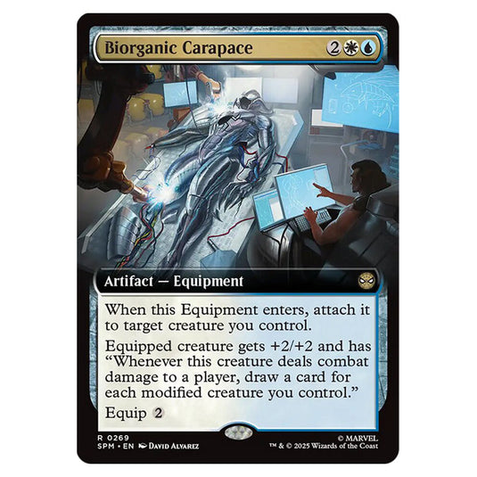 Biorganic Carapace 0269 card from the Magic The Gathering set Marvel's Spider-Man