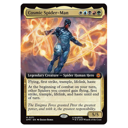 Cosmic Spider-Man 0271 card from the Magic The Gathering set Marvel's Spider-Man