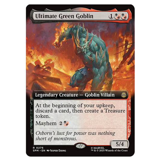 Ultimate Green Goblin 0276 card from the Magic The Gathering set Marvel's Spider-Man