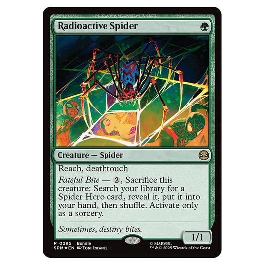 Radioactive Spider 0285 card from the Magic The Gathering set Marvel's Spider-Man