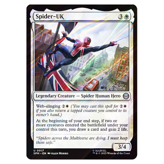 Spider-UK 0017 card from the Magic The Gathering set Marvel's Spider-Man