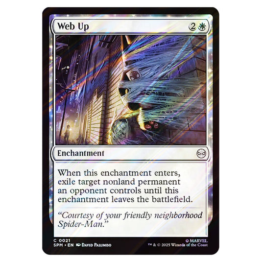 Web Up 0021 card from the Magic The Gathering set Marvel's Spider-Man