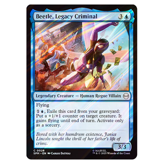 Beetle, Legacy Criminal 0026 card from the Magic The Gathering set Marvel's Spider-Man