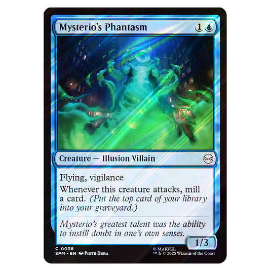 Mysterio's Phantasm 0038 card from the Magic The Gathering set Marvel's Spider-Man