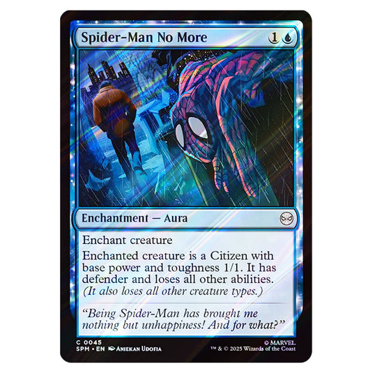 Spider-Man No More 0045 card from the Magic The Gathering set Marvel's Spider-Man