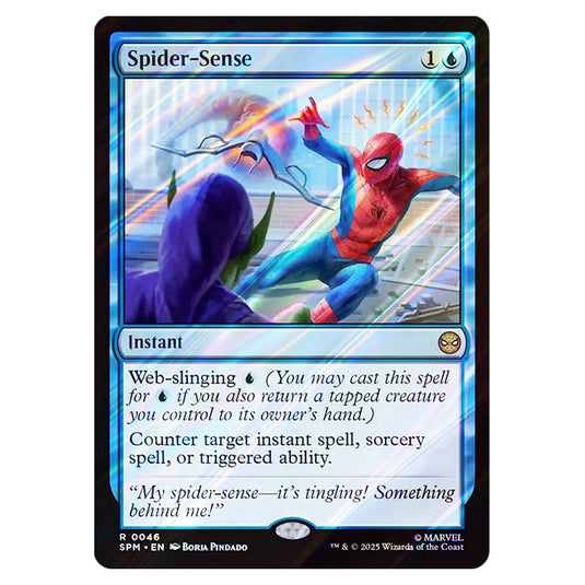Spider-Sense 0046 card from the Magic The Gathering set Marvel's Spider-Man