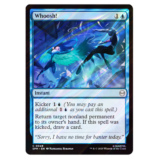 Whoosh! 0048 card from the Magic The Gathering set Marvel's Spider-Man