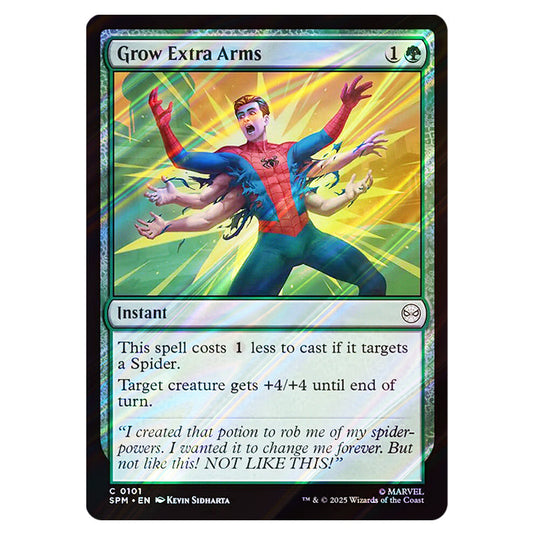 Grow Extra Arms 0101 card from the Magic The Gathering set Marvel's Spider-Man