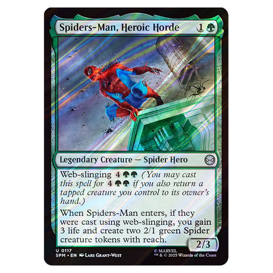 Spiders-Man, Heroic Horde 0117 card from the Magic The Gathering set Marvel's Spider-Man