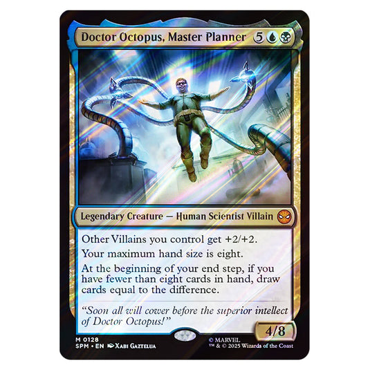 Doctor Octopus, Master Planner 0128 card from the Magic The Gathering set Marvel's Spider-Man