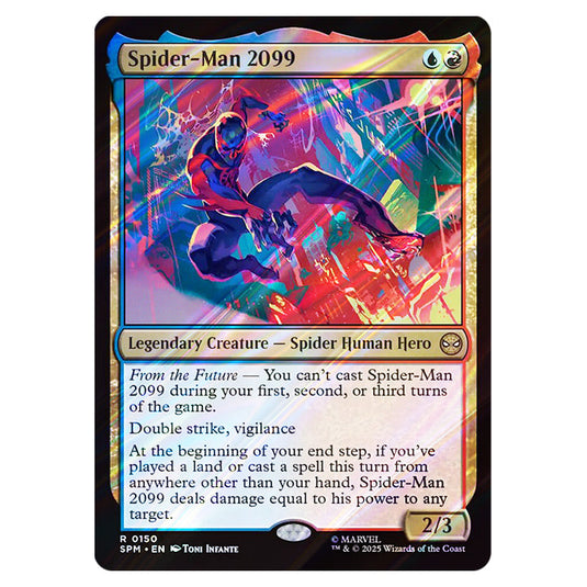 Spider-Man 2099 0150 card from the Magic The Gathering set Marvel's Spider-Man