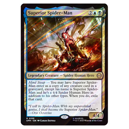Superior Spider-Man 0155 card from the Magic The Gathering set Marvel's Spider-Man