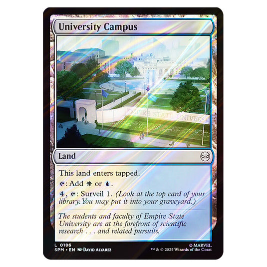 University Campus 0186 card from the Magic The Gathering set Marvel's Spider-Man