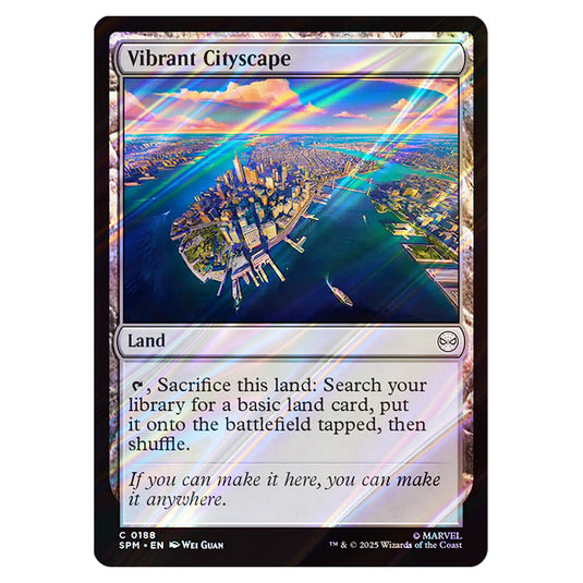 Vibrant Cityscape 0188 card from the Magic The Gathering set Marvel's Spider-Man