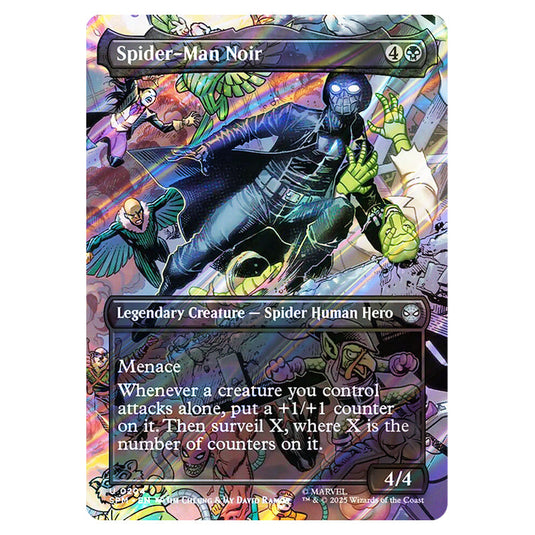 Spider-Man Noir 0204 card from the Magic The Gathering set Marvel's Spider-Man