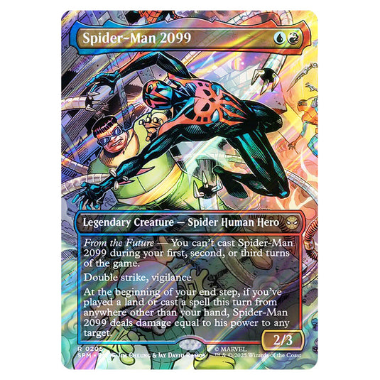 Spider-Man 2099 0205 card from the Magic The Gathering set Marvel's Spider-Man