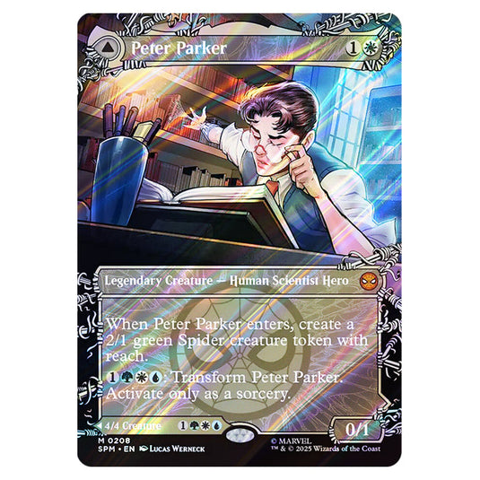 Peter Parker // Amazing Spider-Man 0208 card from the Magic The Gathering set Marvel's Spider-Man