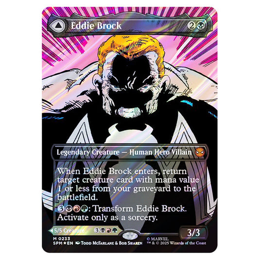 Eddie Brock // Venom, Lethal Protector 0233 card from the Magic The Gathering set Marvel's Spider-Man