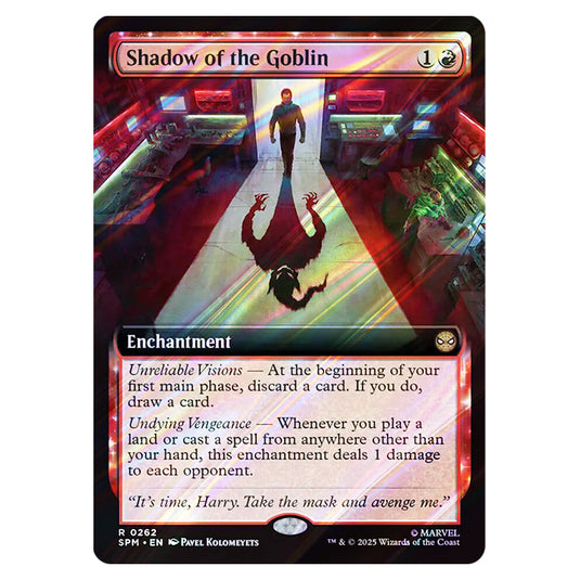Shadow of the Goblin 0262 card from the Magic The Gathering set Marvel's Spider-Man