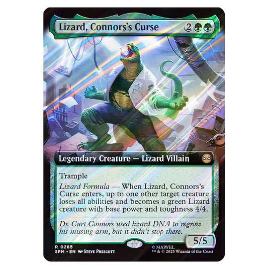 Lizard, Connors's Curse 0265 card from the Magic The Gathering set Marvel's Spider-Man