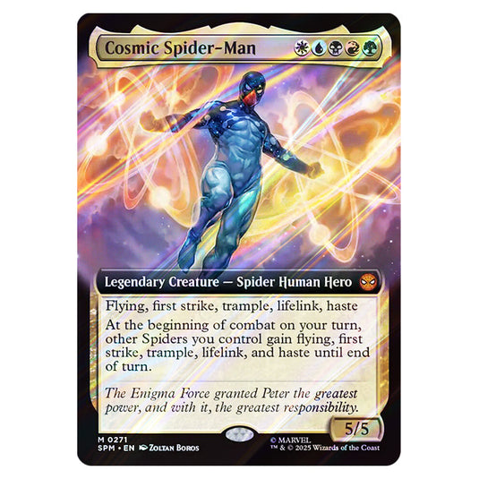 Cosmic Spider-Man 0271 card from the Magic The Gathering set Marvel's Spider-Man