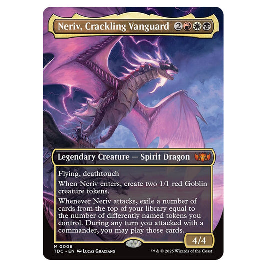 Neriv, Crackling Vanguard 0006 card from the Magic The Gathering set Tarkir: Dragonstorm Commander