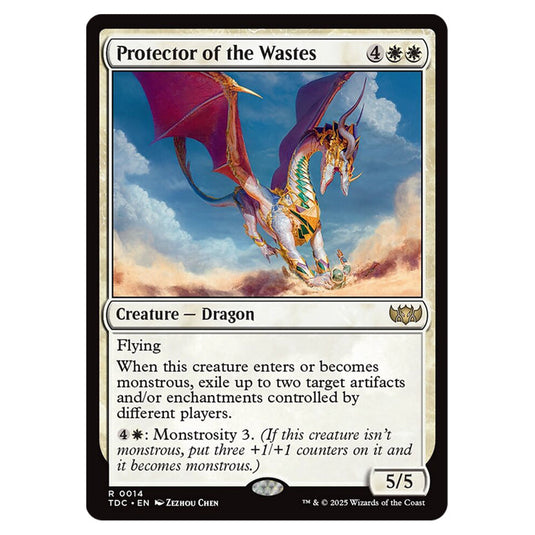 Protector of the Wastes 0014 card from the Magic The Gathering set Tarkir: Dragonstorm Commander