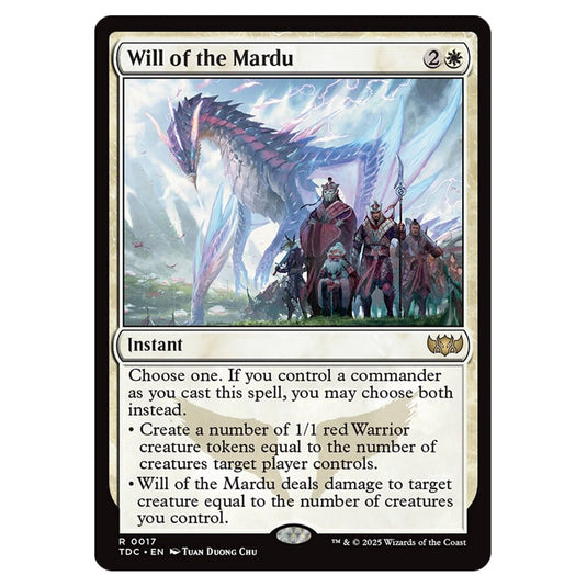 Will of the Mardu 0017 card from the Magic The Gathering set Tarkir: Dragonstorm Commander