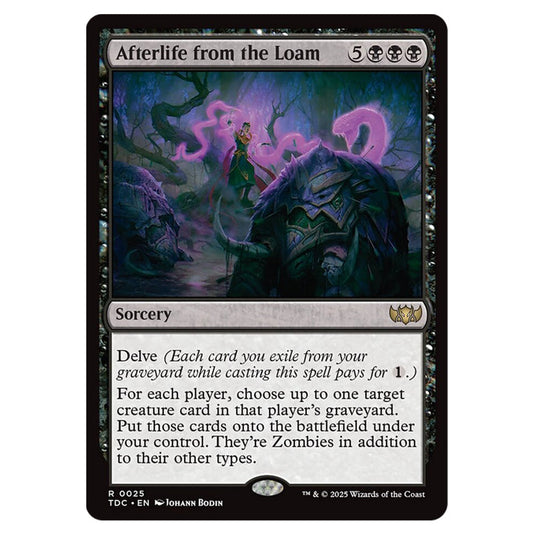 Afterlife from the Loam 0025 card from the Magic The Gathering set Tarkir: Dragonstorm Commander