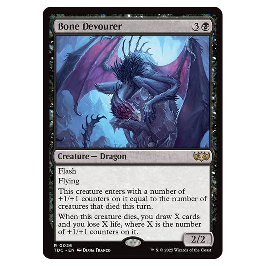 Bone Devourer 0026 card from the Magic The Gathering set Tarkir: Dragonstorm Commander