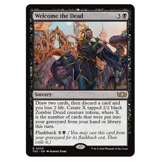Welcome the Dead 0030 card from the Magic The Gathering set Tarkir: Dragonstorm Commander