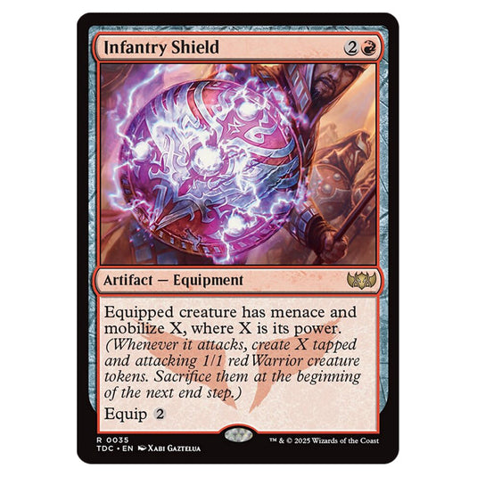 Infantry Shield 0035 card from the Magic The Gathering set Tarkir: Dragonstorm Commander