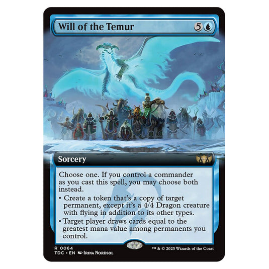 Will of the Temur 0064 card from the Magic The Gathering set Tarkir: Dragonstorm Commander