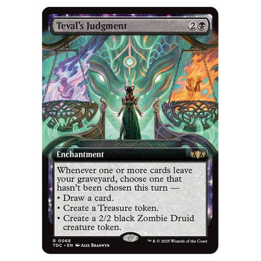 Teval's Judgment 0068 card from the Magic The Gathering set Tarkir: Dragonstorm Commander
