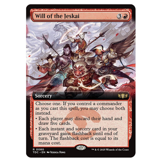 Will of the Jeskai 0080 card from the Magic The Gathering set Tarkir: Dragonstorm Commander