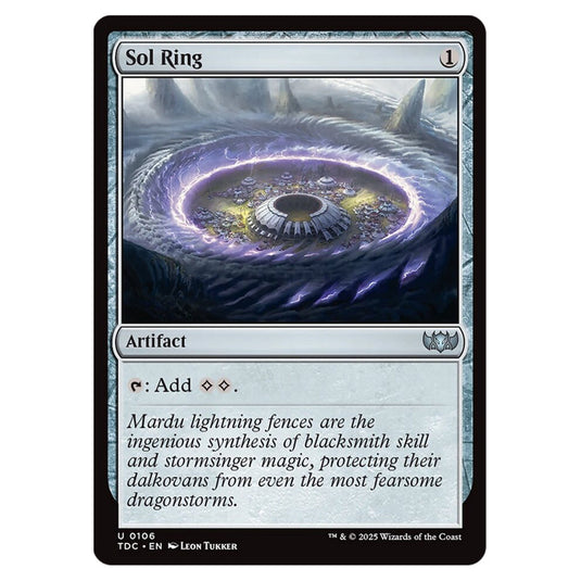 Sol Ring 0106 card from the Magic The Gathering set Tarkir: Dragonstorm Commander