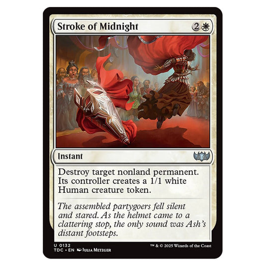 Stroke of Midnight 0132 card from the Magic The Gathering set Tarkir: Dragonstorm Commander