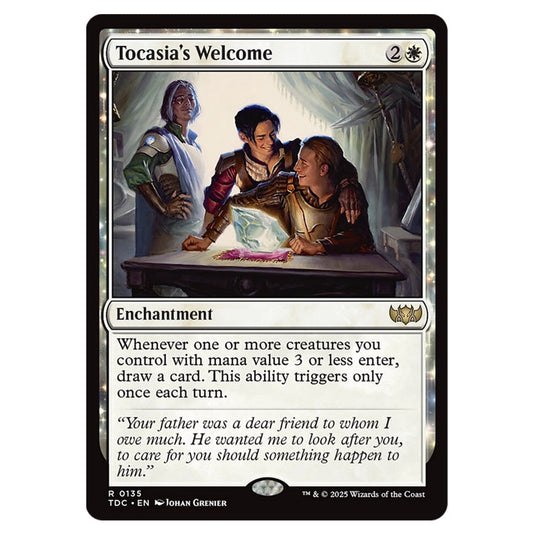 Tocasia's Welcome 0135 card from the Magic The Gathering set Tarkir: Dragonstorm Commander