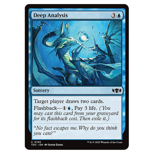 Deep Analysis 0150 card from the Magic The Gathering set Tarkir: Dragonstorm Commander