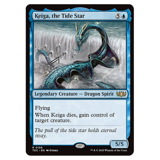 Keiga, the Tide Star 0156 card from the Magic The Gathering set Tarkir: Dragonstorm Commander